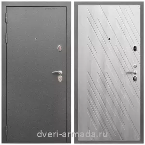 Входные двери 960 мм, Дверь входная Армада Оптима Антик серебро / МДФ 16 мм ФЛ-86 Ясень Ривьера Айс