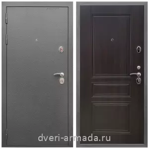 Входные двери МДФ для офиса, Дверь входная Армада Оптима Антик серебро / МДФ 6 мм ФЛ-243 Эковенге