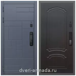 Красивые входные двери, Умная входная смарт-дверь Армада Аккорд МДФ 10 мм Kaadas K9 / ФЛ-140 Венге