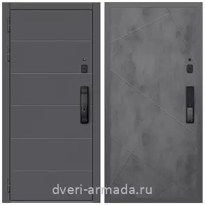 Красивые входные двери, Дверь входная Армада Роуд МДФ 10 мм Kaadas K9 / МДФ 10 мм ФЛ-291 Бетон темный