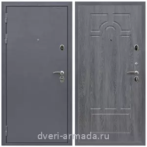 Темные входные двери, Дверь входная Армада Престиж Антик серебро / МДФ 6 мм ФЛ-58 Дуб Филадельфия графит