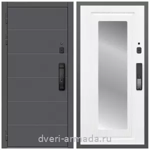 Красивые входные двери, Дверь входная Армада Роуд МДФ 10 мм Kaadas K9 / МДФ 16 мм ФЛЗ-120 Ясень белый