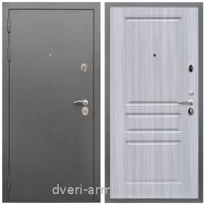 Входные двери Верона, Дверь входная Армада Оптима Антик серебро / МДФ 16 мм ФЛ-243 Сандал белый