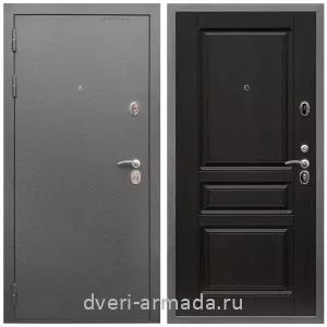 Входные двери МДФ для офиса, Дверь входная Армада Оптима Антик серебро / МДФ 16 мм ФЛ-243 Венге