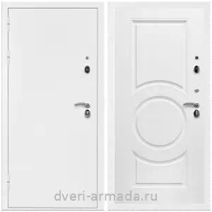 Наружные, Дверь входная Армада Оптима Белая шагрень / МДФ 16 мм МС-100 Белый матовый