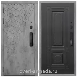 Красивые входные двери, Дверь входная Армада Квадро МДФ 16 мм Kaadas K9 / МДФ 6 мм ФЛ-2 Венге