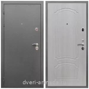 Входные металлические двери в Московской области, Дверь входная Армада Оптима Антик серебро / МДФ 6 мм ФЛ-140 Дуб белёный