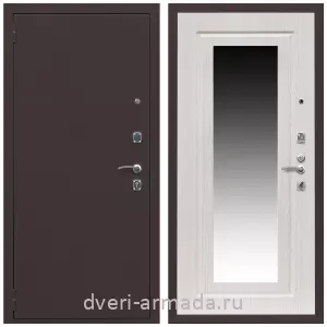 Входные двери со вставками, Дверь входная Армада Комфорт Антик медь / МДФ 16 мм ФЛЗ-120 Дуб белёный