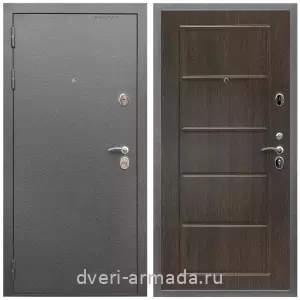 МДФ гладкая, Дверь входная Армада Оптима Антик серебро / МДФ 6 мм ФЛ-39 Венге