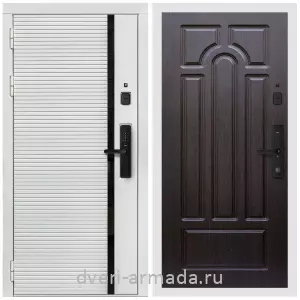 Входные двери 960х2050, Умная входная смарт-дверь Армада Каскад WHITE Kaadas S500 / МДФ 6 мм ФЛ-58 Венге