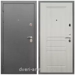 Одностворчатые входные двери, Дверь входная Армада Оптима Антик серебро / МДФ 6 мм ФЛ-243 Лиственница беж