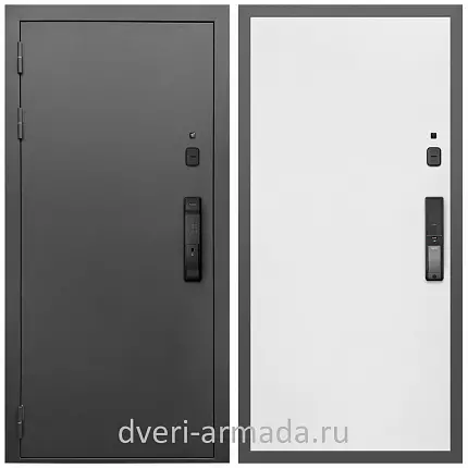 Умная входная смарт-дверь Армада Гарант Kaadas K9/ МДФ 10 мм Гладкая Белый матовый