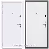Дверь входная Армада Кварц МДФ 10 мм / МДФ 10 мм Гладкая Белый матовый